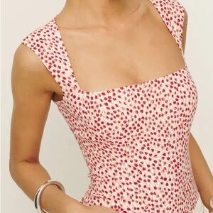 Reformation Diandra Floral Sleeveless Top